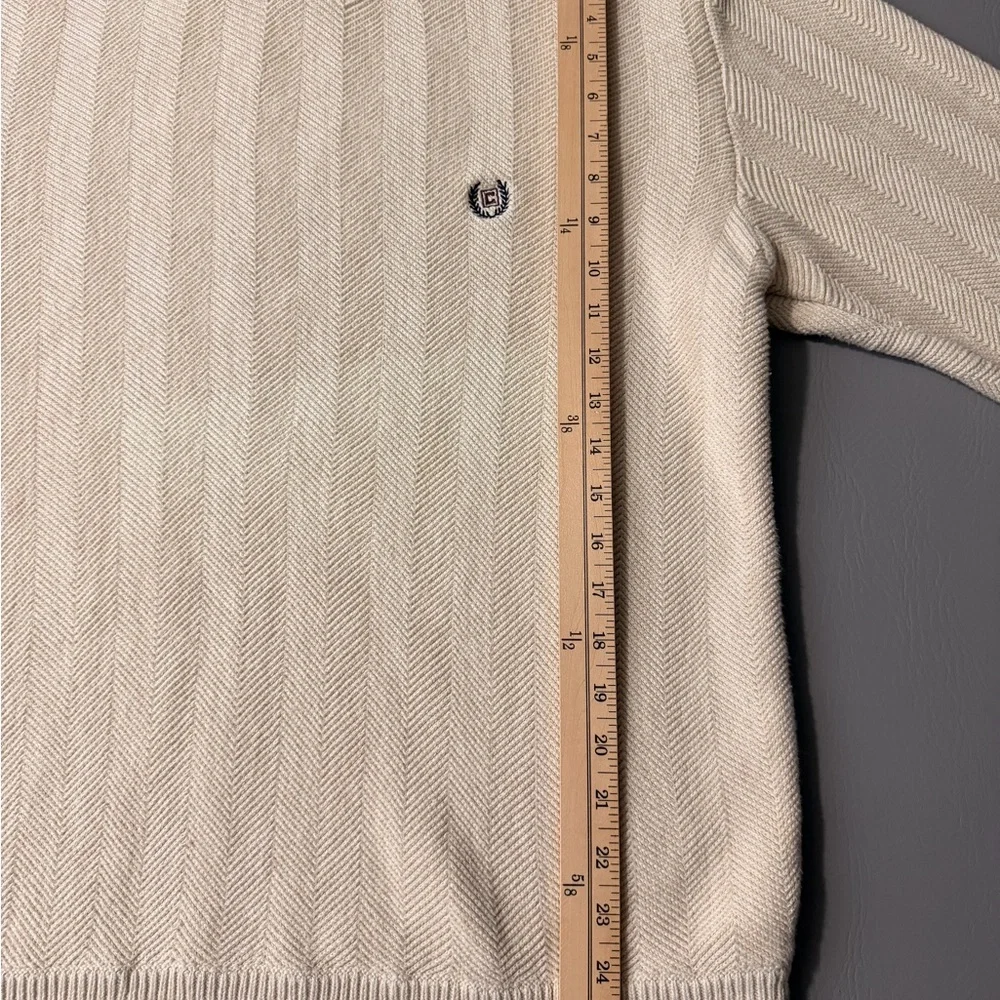 Chaps Men's Ivory Crewneck Sweater‎ Size L